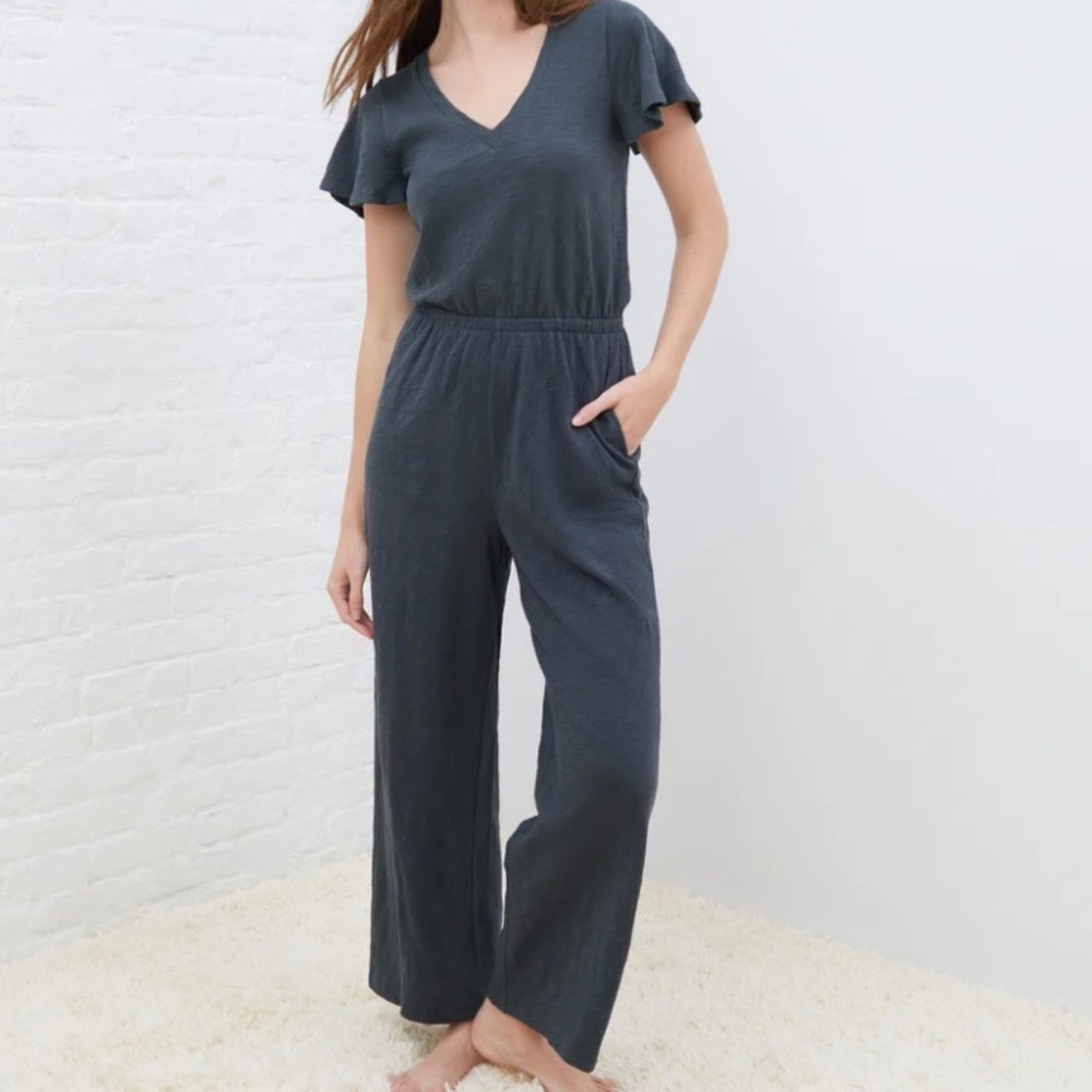 ✨ Flutter Sleeve Jumpsuit | UpWest | Soot | NWT (Size M)